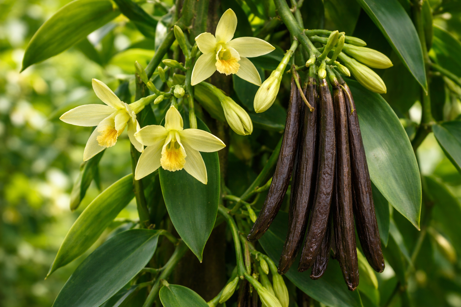 vanilla plant indoor Vanilla Bean LIVE Starter Plant