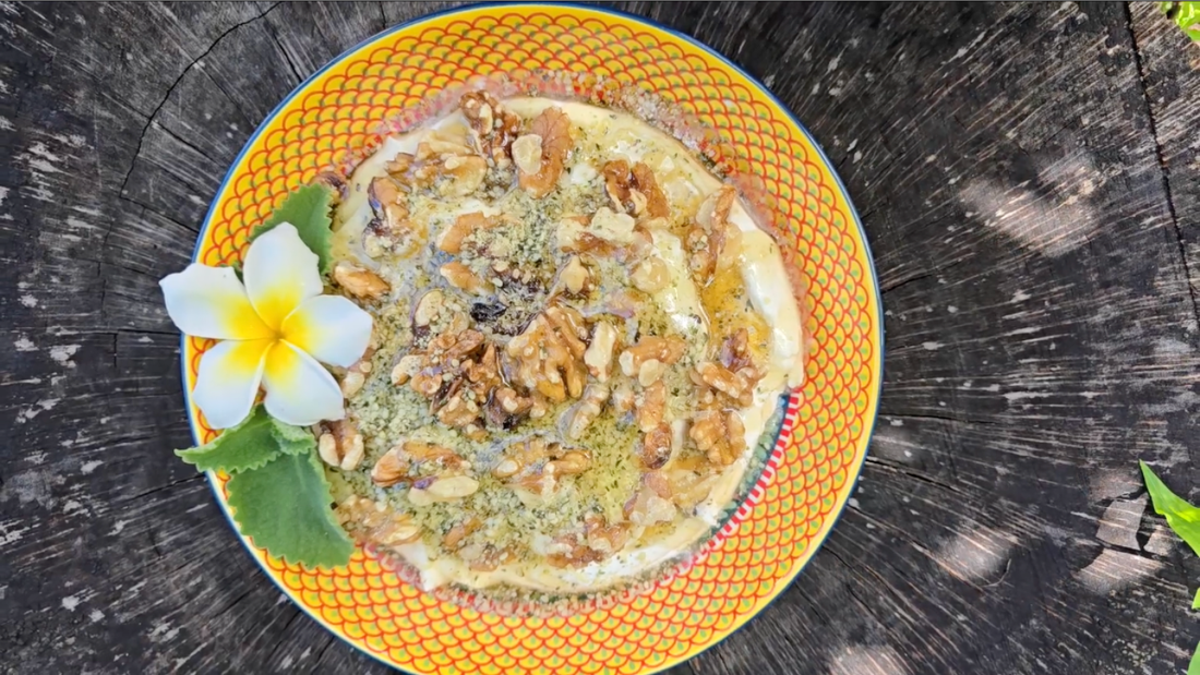 5-Minute Whipped Greek Yogurt with Honey & Nuts