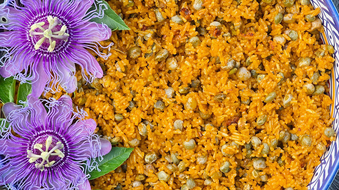 Arroz Con Guandules Y Coco // Pigeon Pea & Coconut Rice Recipe