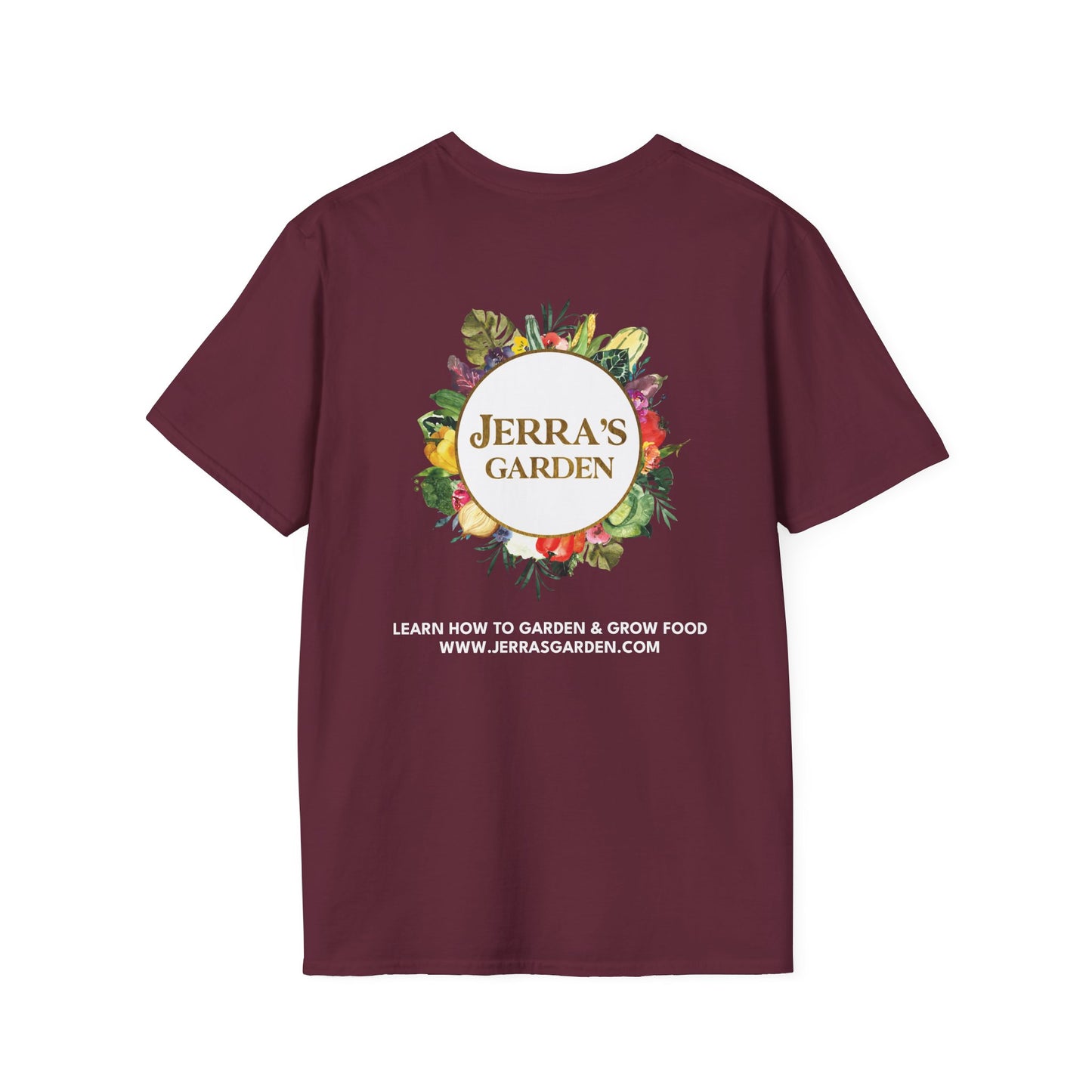 Jerra’s Garden Logo T-Shirt | Learn How to Garden & Grow Food Tee (Unisex)
