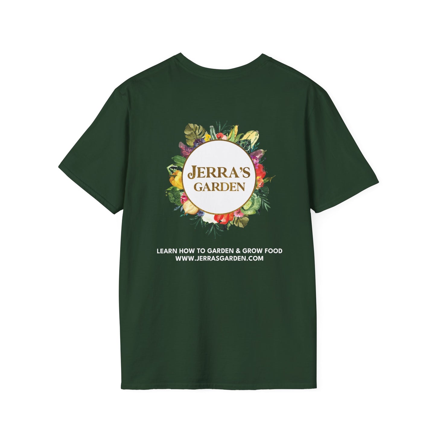 Jerra’s Garden Logo T-Shirt | Learn How to Garden & Grow Food Tee (Unisex)