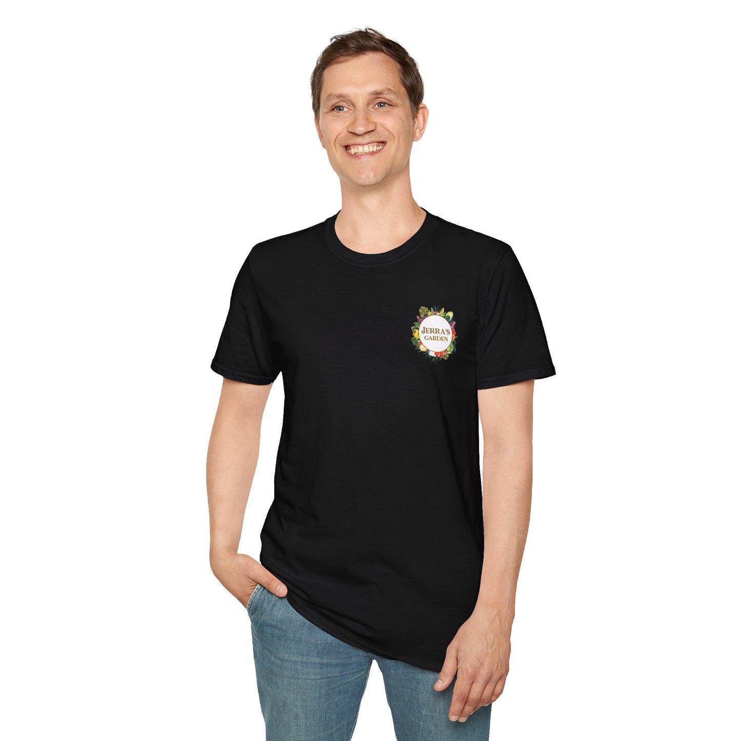 Jerra’s Garden Logo T-Shirt | Learn How to Garden & Grow Food Tee (Unisex)