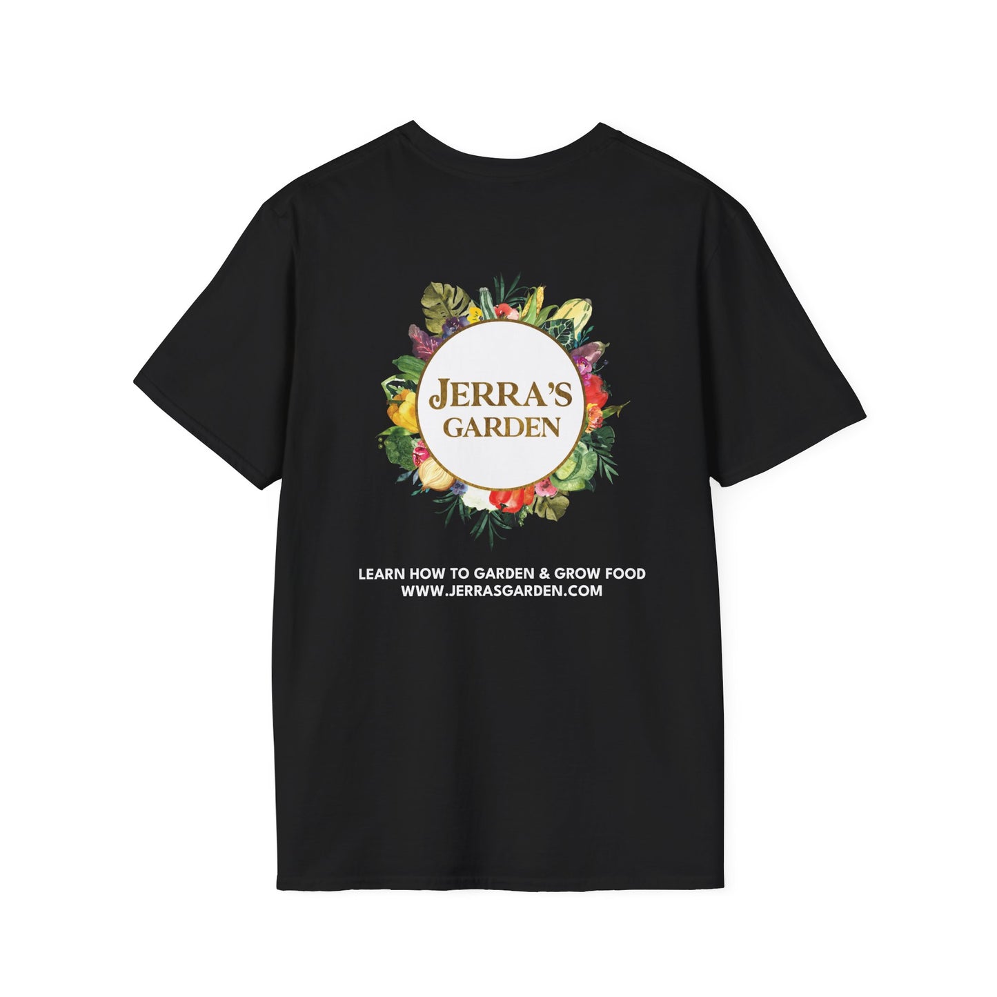 Jerra’s Garden Logo T-Shirt | Learn How to Garden & Grow Food Tee (Unisex)