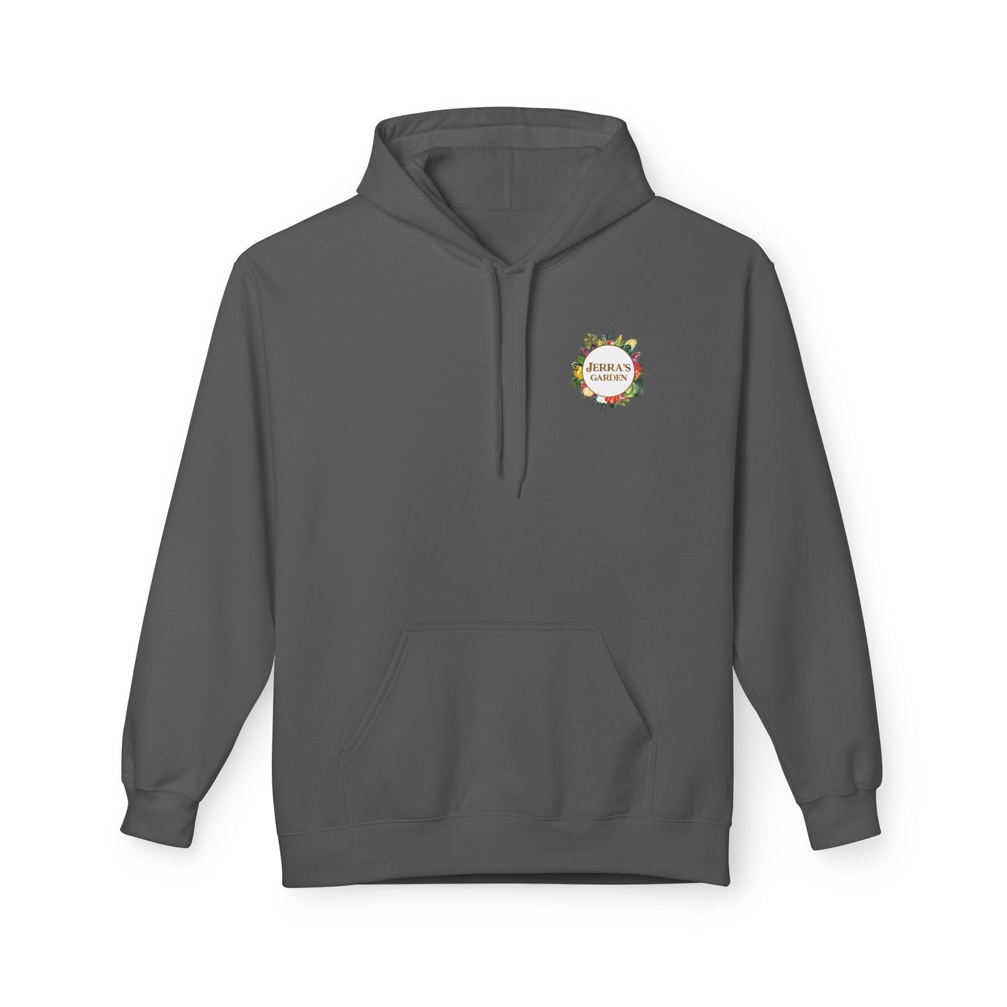 Jerra’s Garden Logo Hoodie | Learn How to Garden & Grow Food (Unisex Fleece)