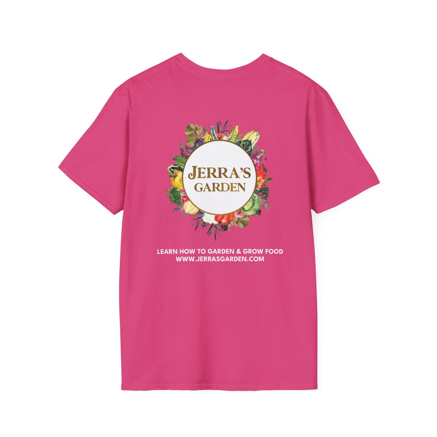 Jerra’s Garden Logo T-Shirt | Learn How to Garden & Grow Food Tee (Unisex)