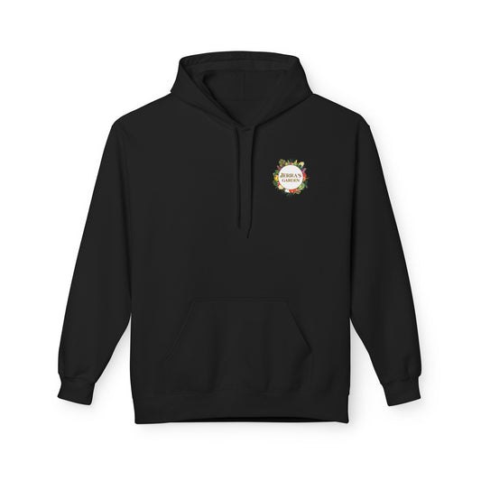 Jerra’s Garden Logo Hoodie | Learn How to Garden & Grow Food (Unisex Fleece)