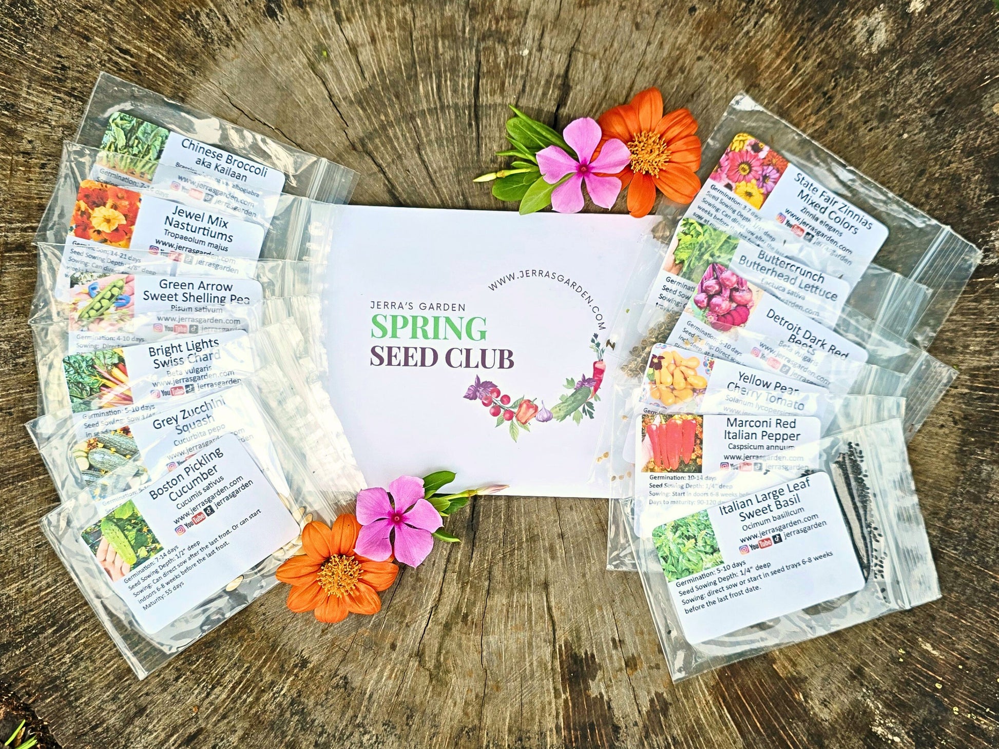monthly flower seed subscription Seed Club Subscription - 12 Seed Packs