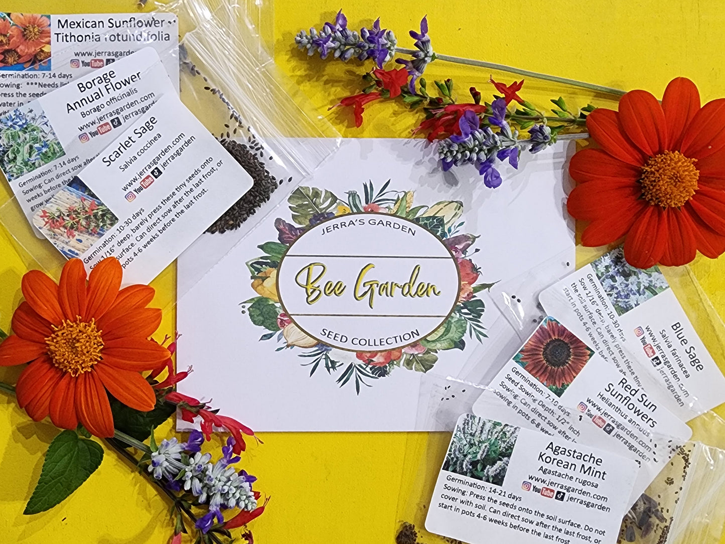 garden seed gift sets Bee Garden Heirloom Seed Collection Gift Set