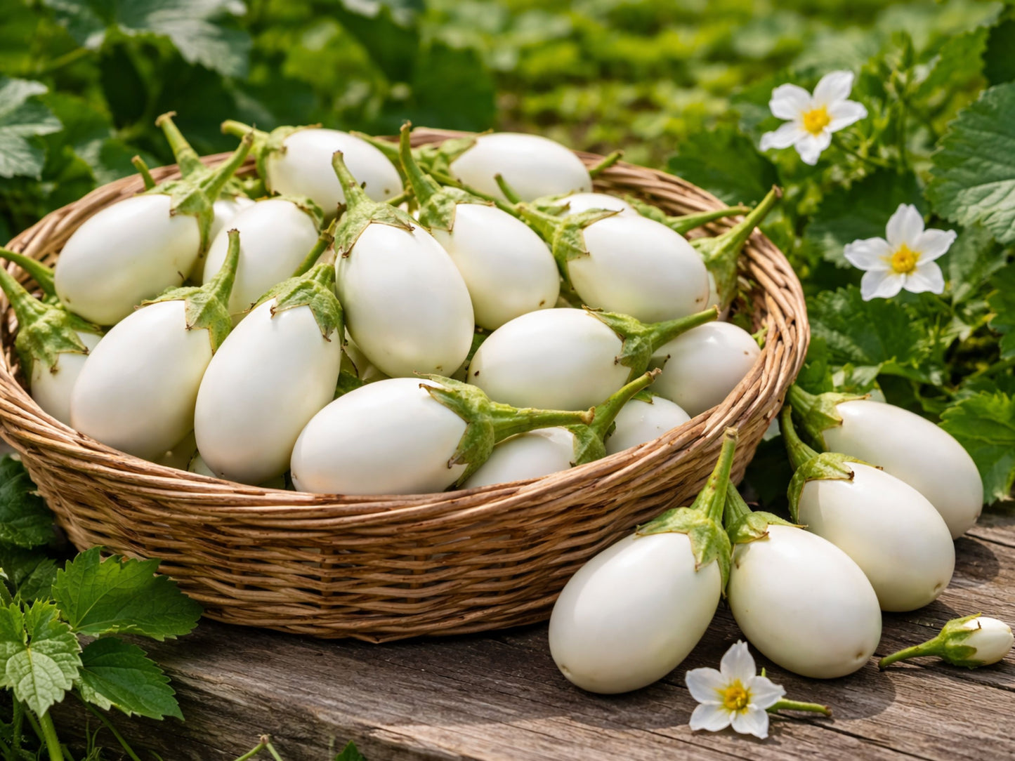 White Egg Japanese Eggplant Seeds