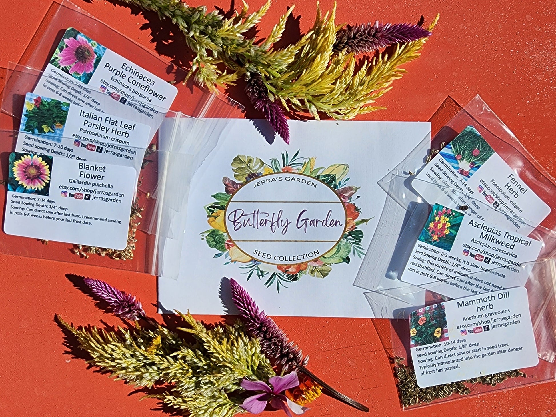 butterfly garden seed Butterfly Garden Seed Gift Set – Host & Nectar Plants – Jerra's Garden